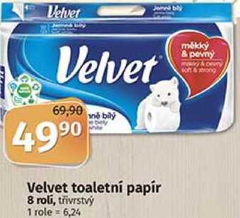 Velvet toaletní papír 8 roli