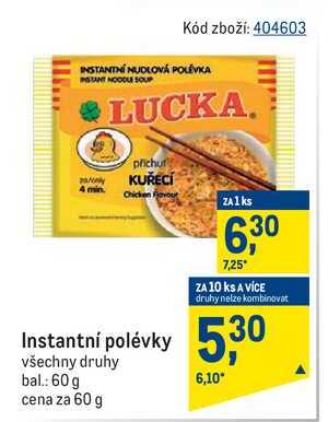 Lucka Instantní polévky 60 g  