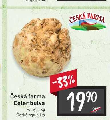 Česká farma Celer bulva volný, 1 kg 
