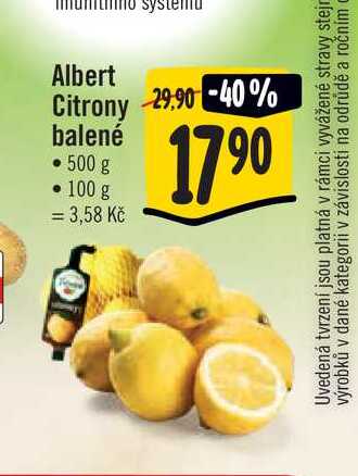  Albert Citrony  500 g