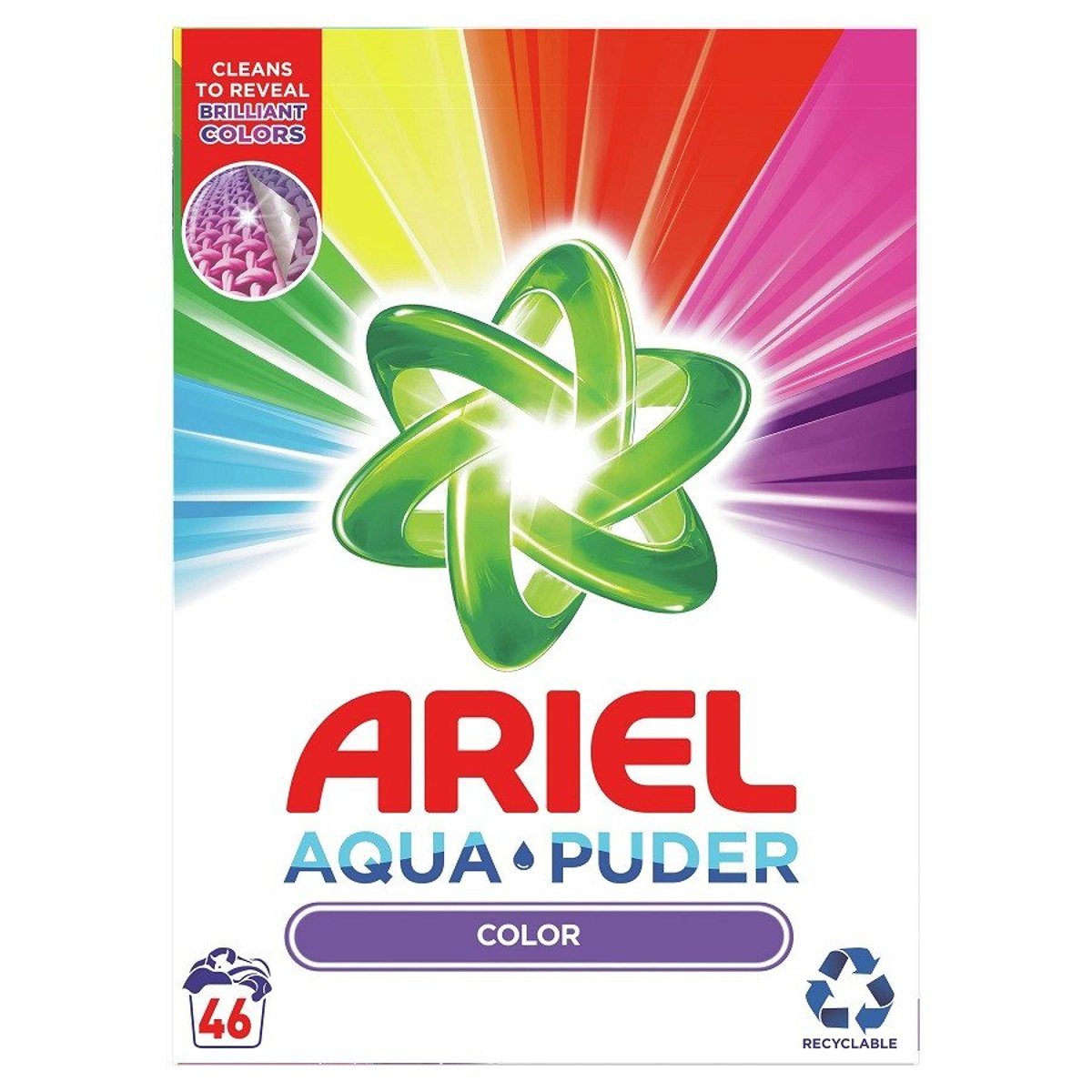 Ariel AquaPuder Color prací prášek (3,450kg)