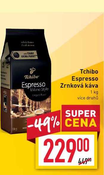 Tchibo Espresso Zrnková káva 1 kg  v akci