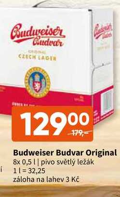 Budweiser Budvar Original 8x 0,5 l
