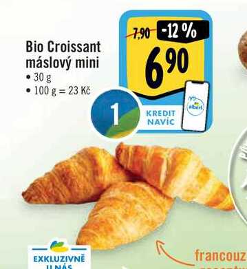 Bio Croissant máslový mini, 30 g