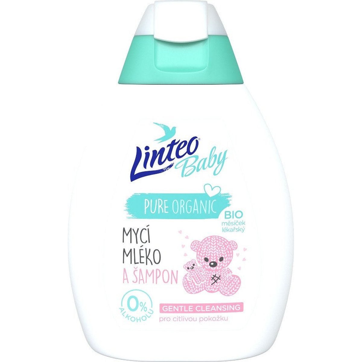 Linteo BIO Baby Dětské mycí mléko a šampón