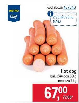 Metro Chef Hot dog 1 kg  