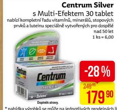 Centrum Silver s Multi-Efektem 30 tablet