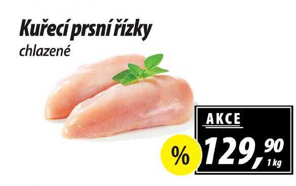 Kuřecí prsní řízky chlazené 1 kg