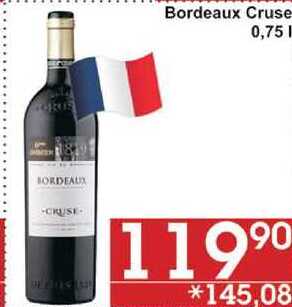 Bordeaux Cruse, 0,75 l