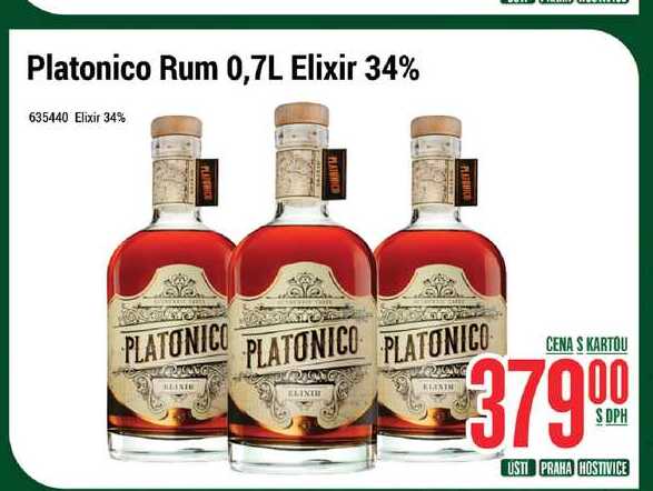 Platonico Rum 0,7L Elixir 34%