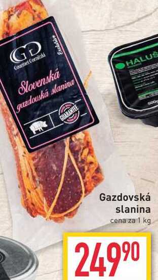 Gazdovská slanina cena za 1 kg
