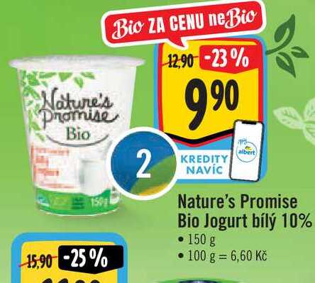 Nature's Promise Bio Máslo 125 g v akci | AkcniCeny.cz