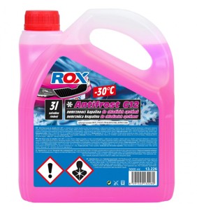 Chladící kapalina G12 Rox Antifrost Readymix -30°C 3 l