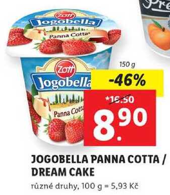 JOGOBELLA PANNA COTTA / DREAM CAKE různé druhy, 150 g