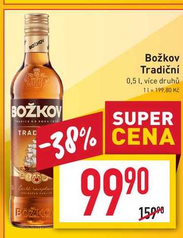 Božkov Tradiční 35 % 0,5l 0.5l