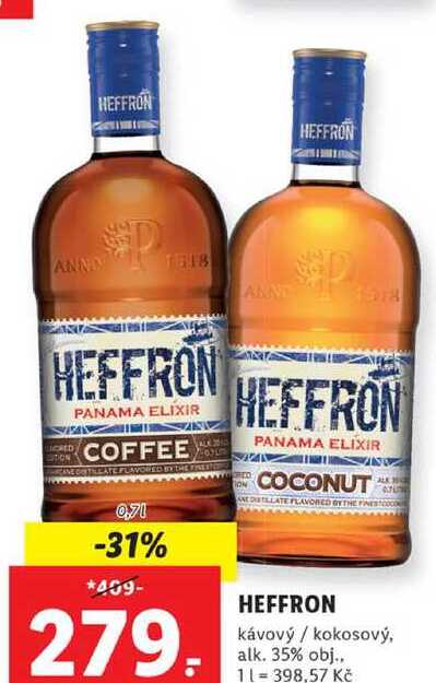 HEFFRON kávový / kokosový, 0,7 l