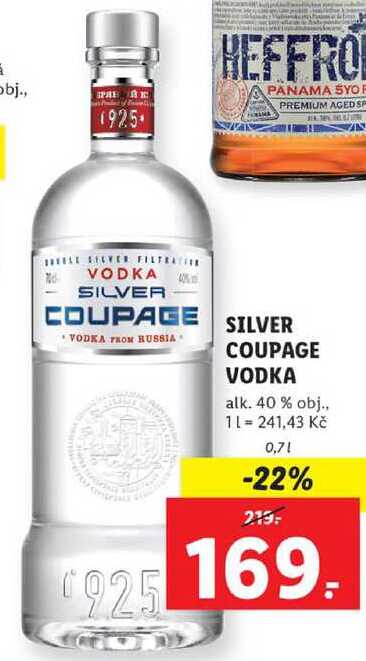 SILVER COUPAGE VODKA, 0,7 l