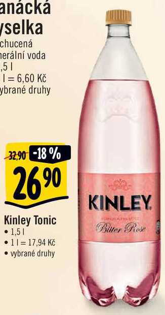 Kinley Tonic, 1,5 l