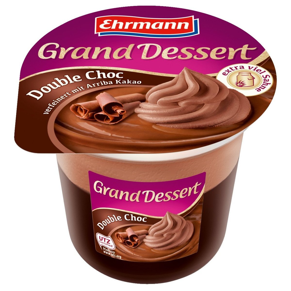 ARCHIV | Ehrmann Grand Dessert puding dezert se šlehačkou Double Choc v ...
