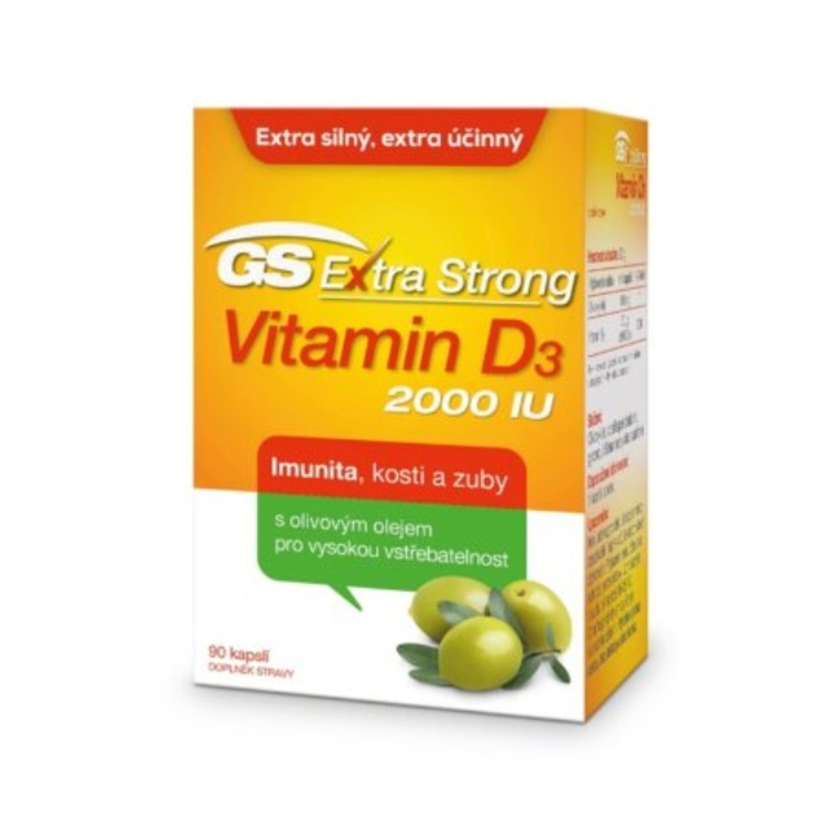 GS Extra Strong Vitamin D3 2000IU cps.90