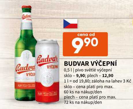   BUDVAR VÝČEPNÍ  0,5 l