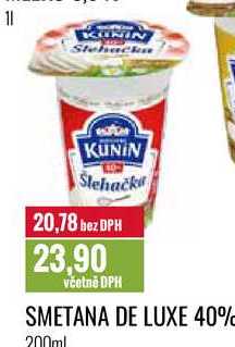 SMETANA DE LUXE 40% 200 ml