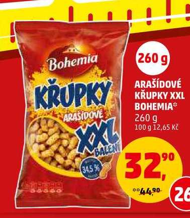 ARAŠÍDOVÉ KRUPKY XXL BOHEMIA, 260 g 