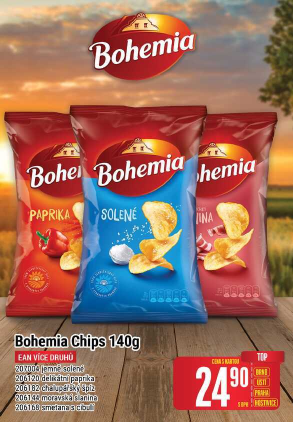 Bohemia Chips 140g