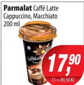 Parmalat Caffé Latte Cappuccino, Macchiato 200 ml v akci | AkcniCeny.cz