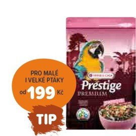 Krmivo pro exotické ptactvo a papoušky
