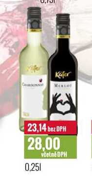 Käfer víno 0,25l