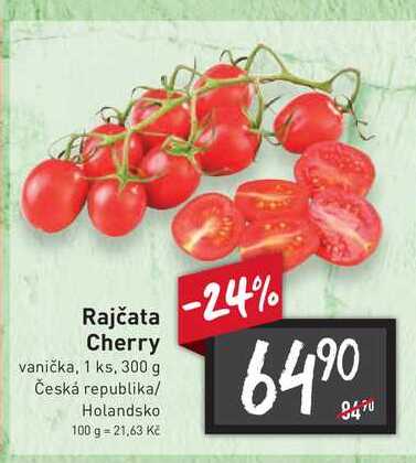 Rajčata cherry 250 g v akci | AkcniCeny.cz