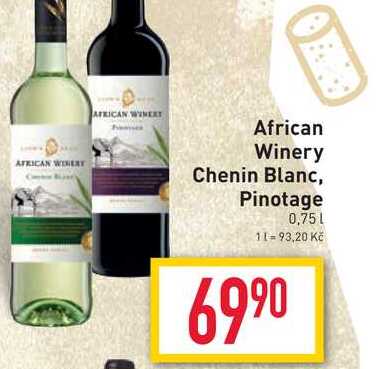 African Winery Chenin Blanc, Pinotage 0,75L