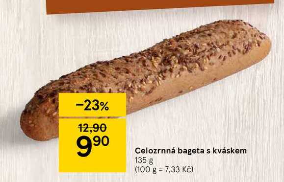 Celozrnná bageta s kváskem 135 g