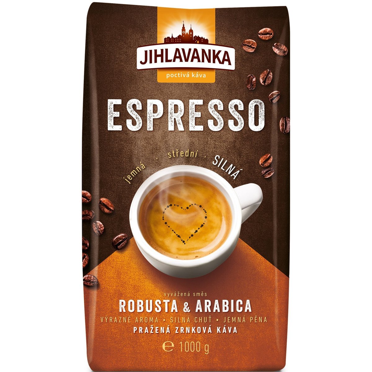 Jihlavanka Espresso zrnková káva