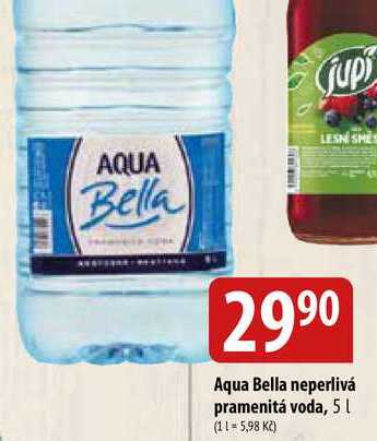 Aqua Bella neperlivá pramenitá voda, 5l