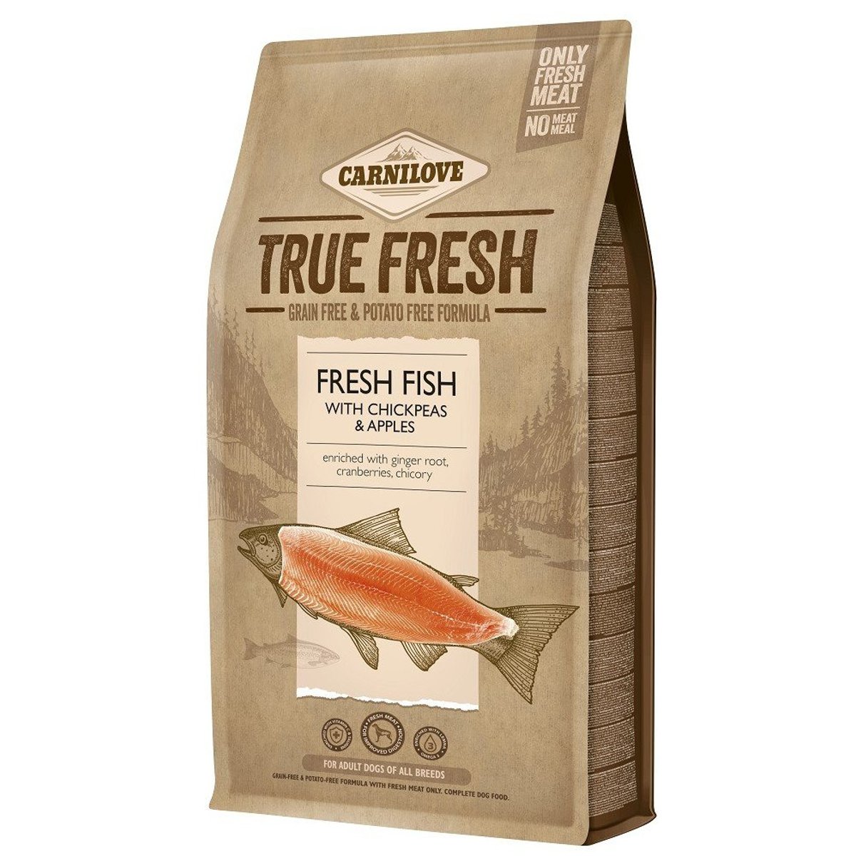 Carnilove True Fresh Granulované krmivo pro dospělé psy – ryba