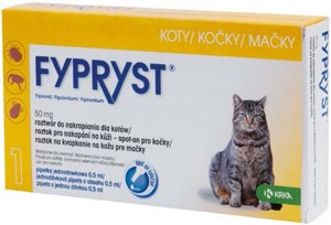 Fypryst 50 mg roztok pro nakapání na kůži – spot-on pro kočky 1 pipeta