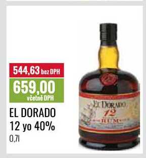 EL DORADO 12 yo Rum 40% 0,7l