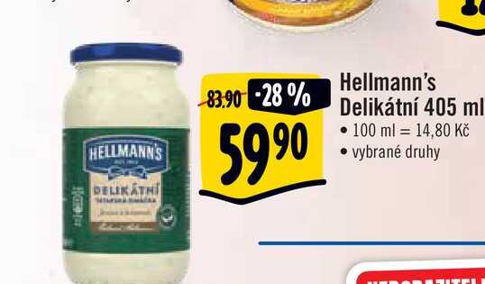  Hellmann's Delikátní 405 ml 