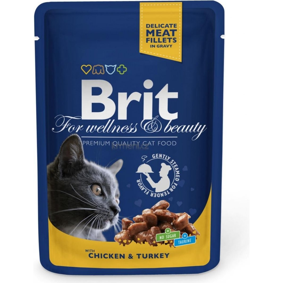 Brit Premium Cat with Chicken & Turkey kapsička