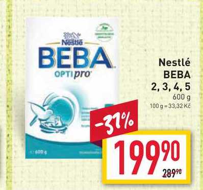 Nestlé BEBA 2, 3, 4, 5 600 g