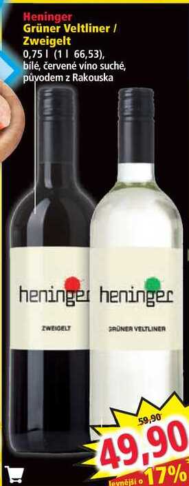 Heninger Grüner Veltliner Zweigelt 0,75 l