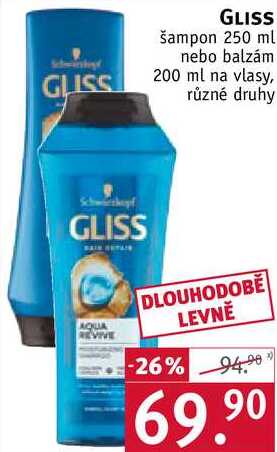 GLISS šampon, 250 ml  