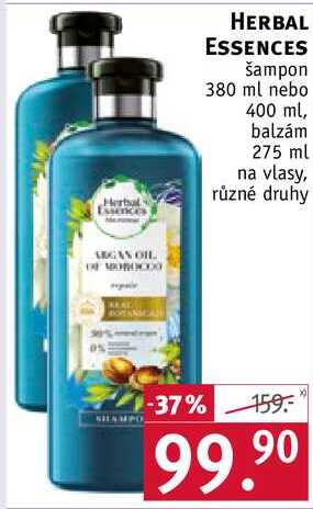 HERBAL ESSENCES šampon, 380 ml nebo 400 ml 