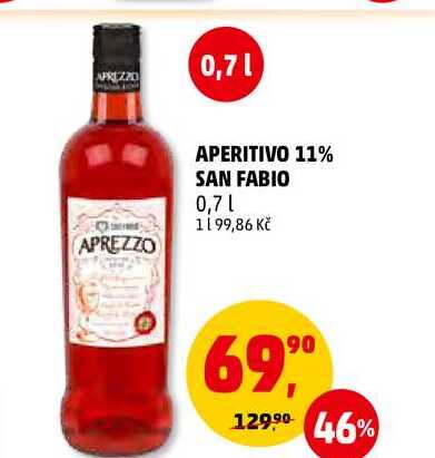 APERITIVO 11% SAN FABIO, 0,7 l