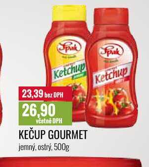 Spak Gourmet Kečup 500g, vybrané druhy 