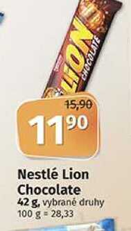 Nestlé Lion Chocolate 42 g, vybrané druhy 