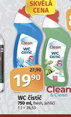 Clean WC čistič & Clean 750 ml