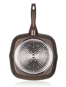 Pánev steaková s nepřilnavým povrchem PREMIUM DARK BROWN